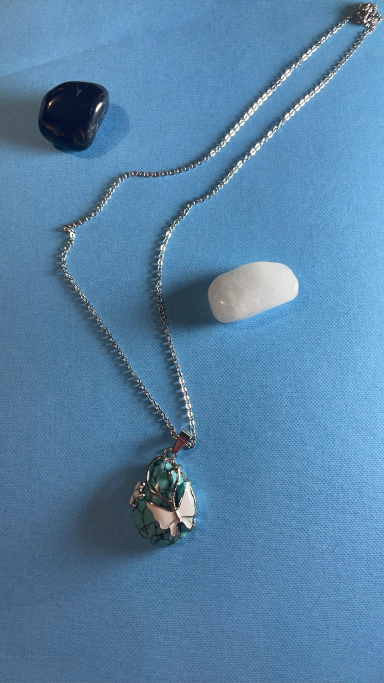 Turquoise Butterfly Necklace