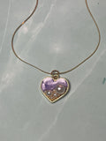 Purple Aphrodite's Heart Necklace