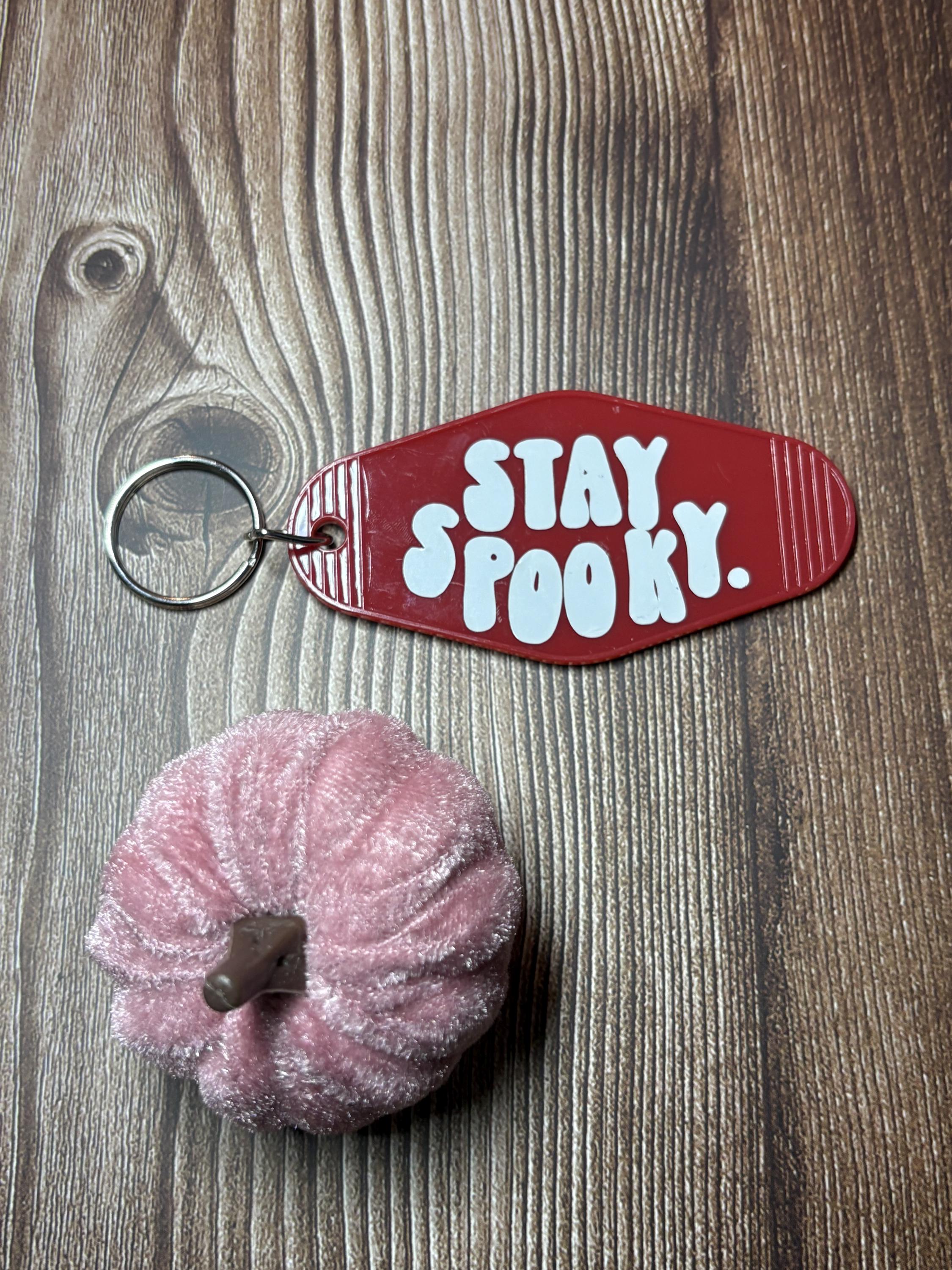 Stay Spooky Motel Keychain