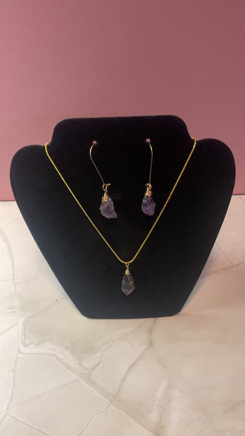 Amethyst Set | Necklace & Earrings