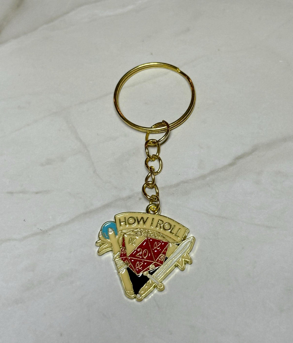 How I Roll | D&D keychain