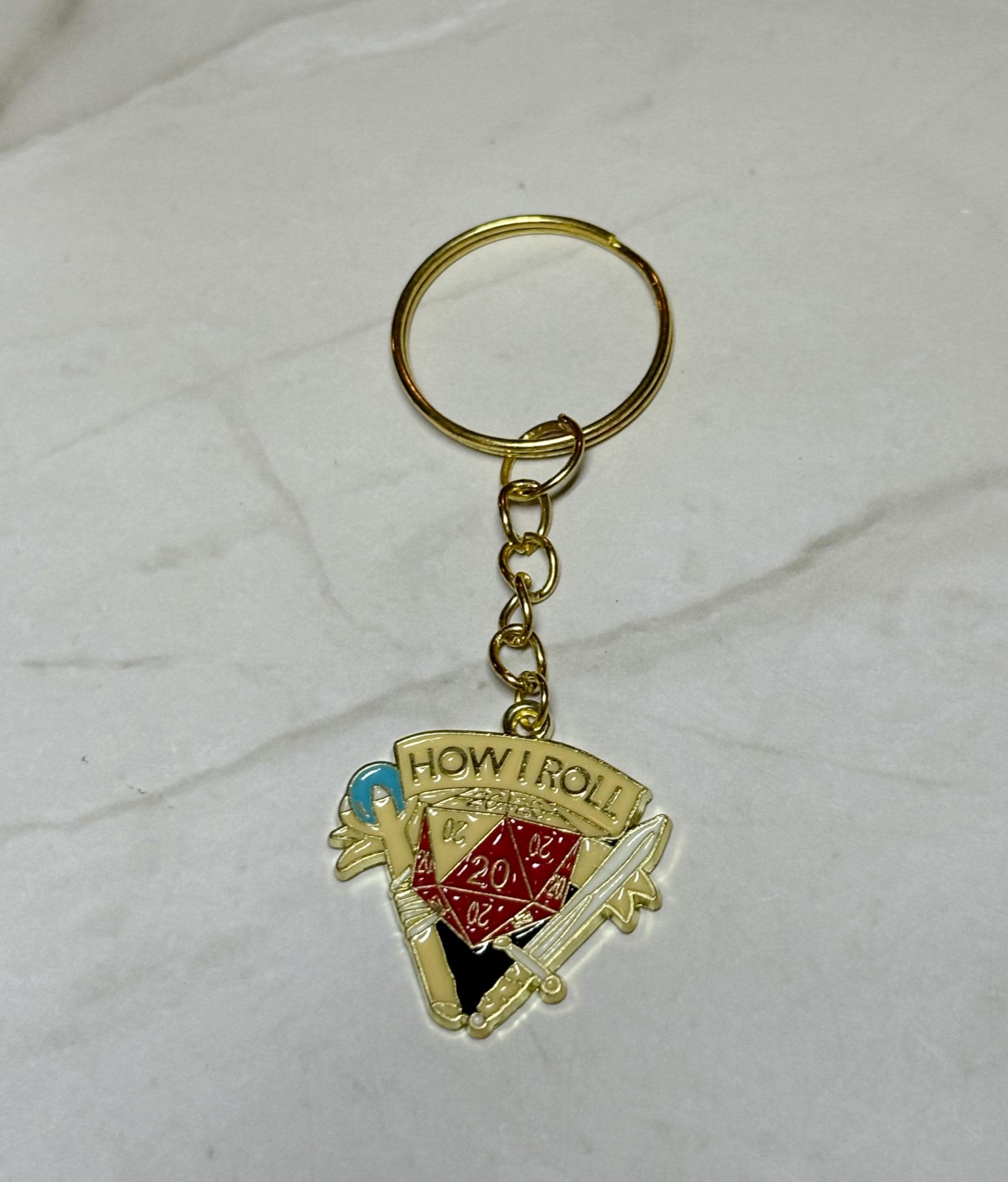 How I Roll | D&D keychain