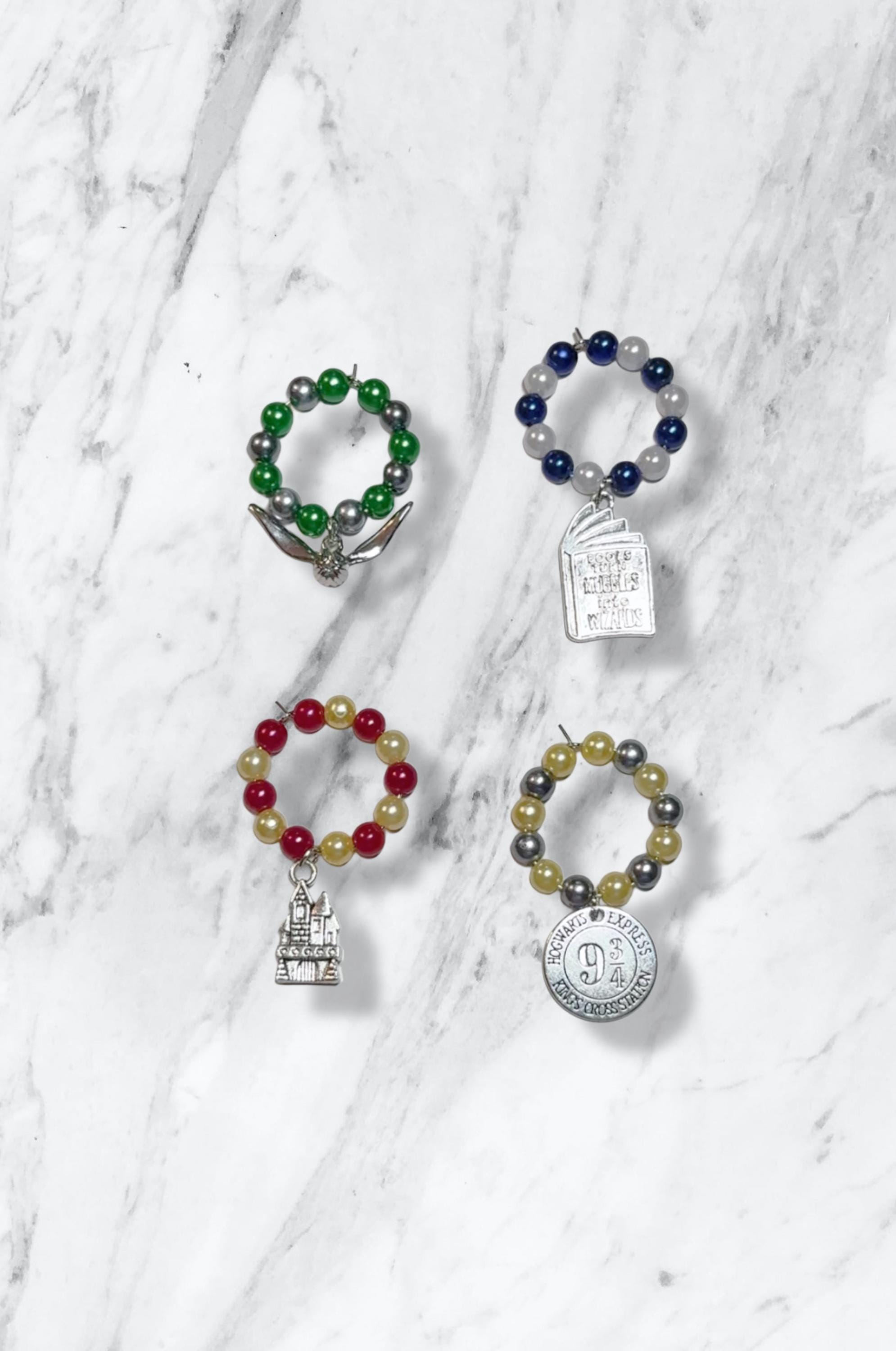 Harry Potter House Themed Wine Glass Charms