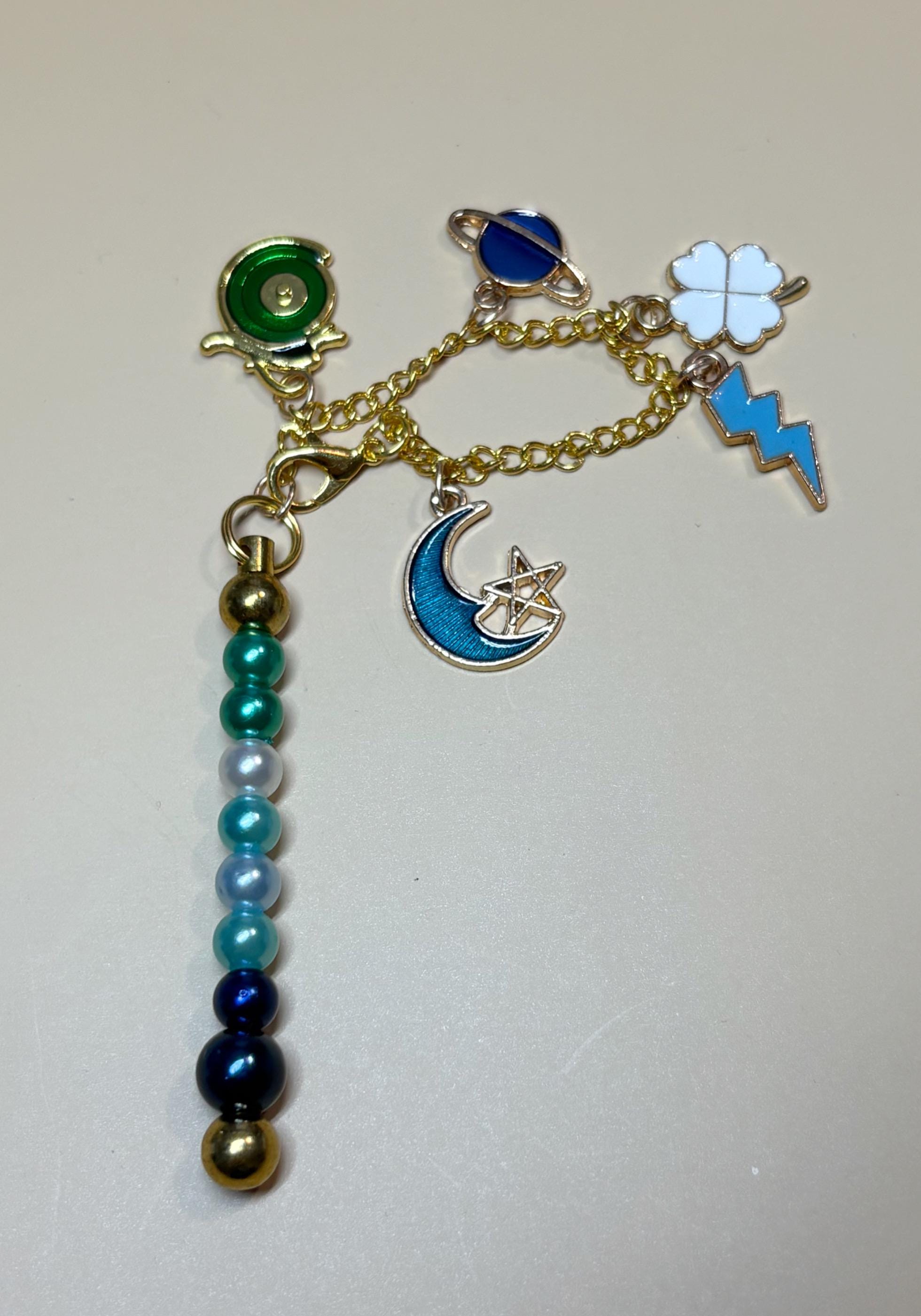 Gay pride hidden flag bag charm