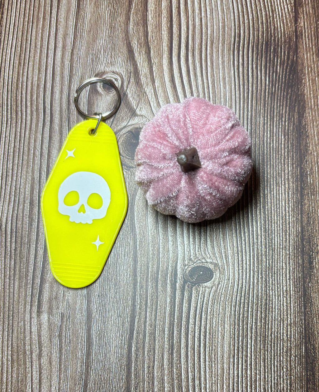 Ghouls just wanna have fun yellow motel keychain