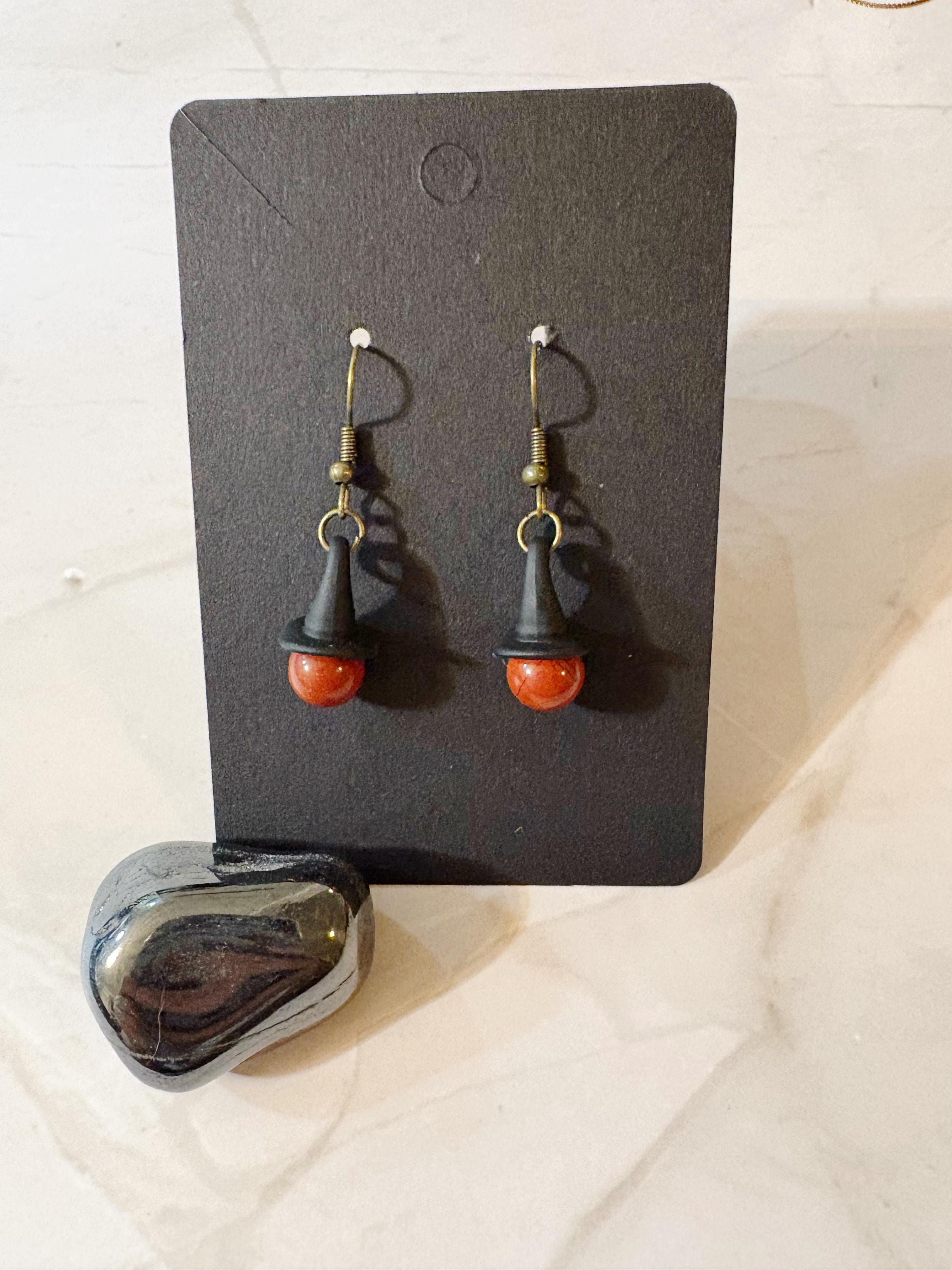 Carnelian Witch Earrings