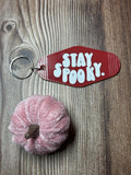 Stay Spooky Motel Keychain