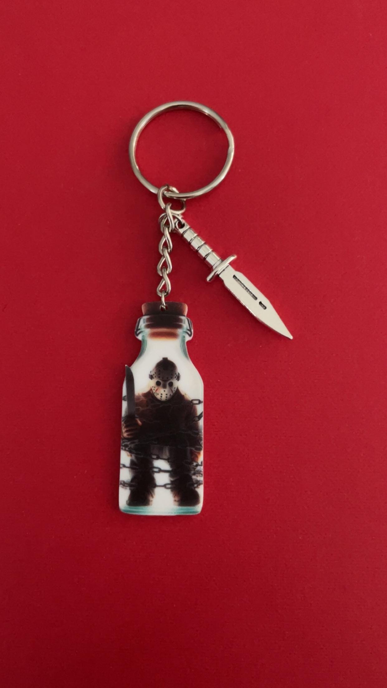 Jason Vorhees + Knife Keychain