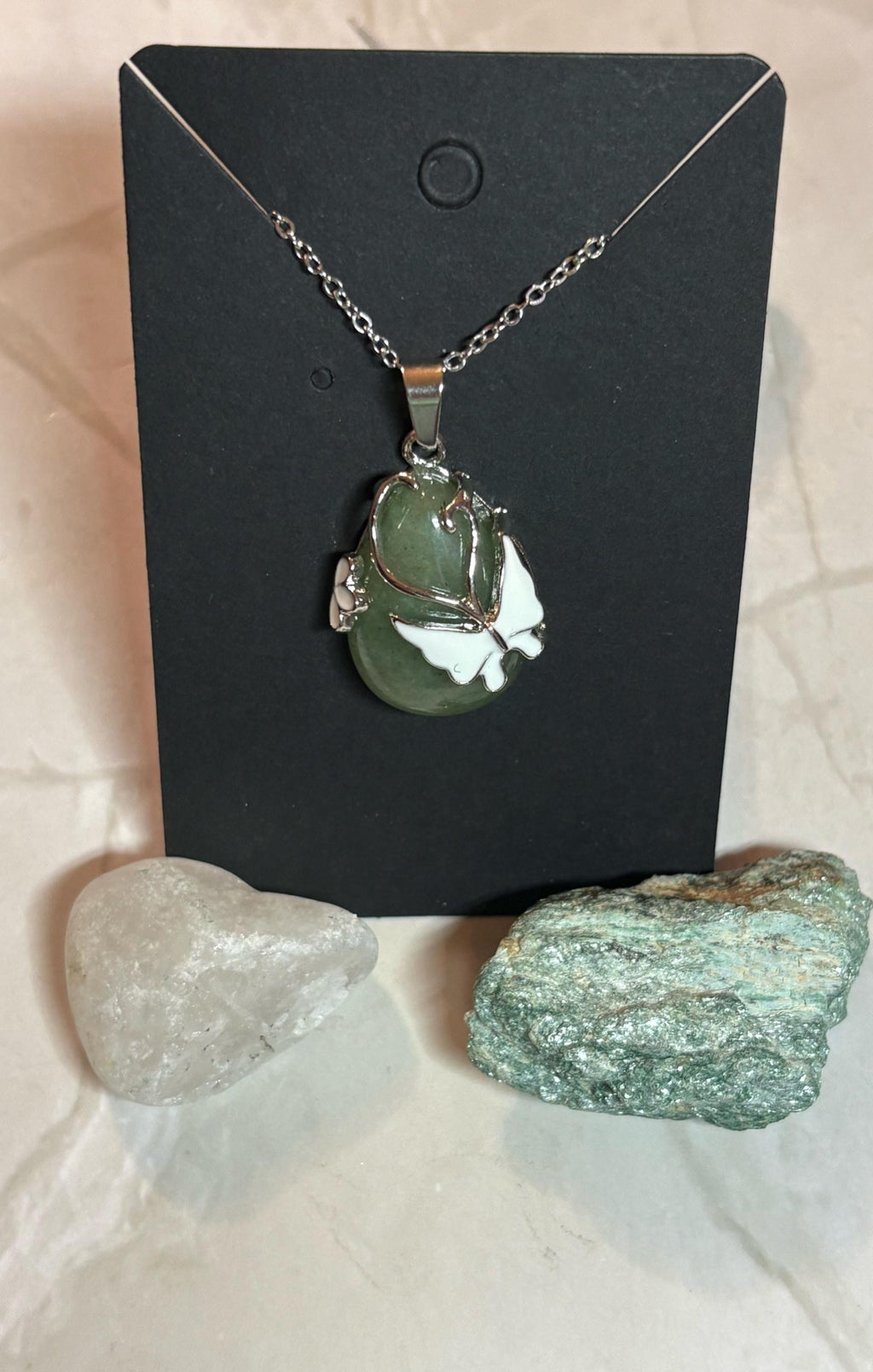 Jasper Butterfly Necklace