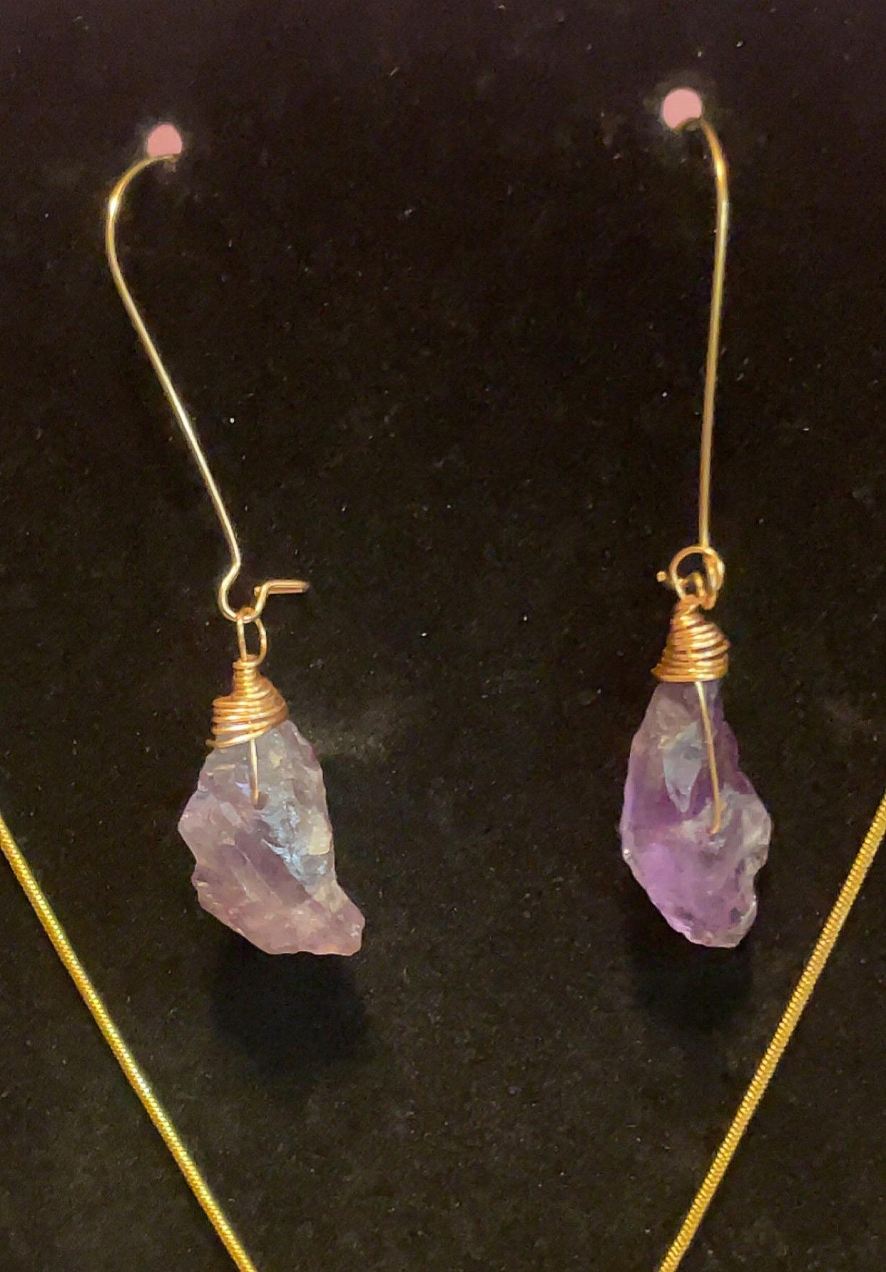 Amethyst Set | Necklace & Earrings