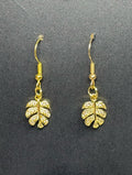 Dainty Gold Leaf Earrings
