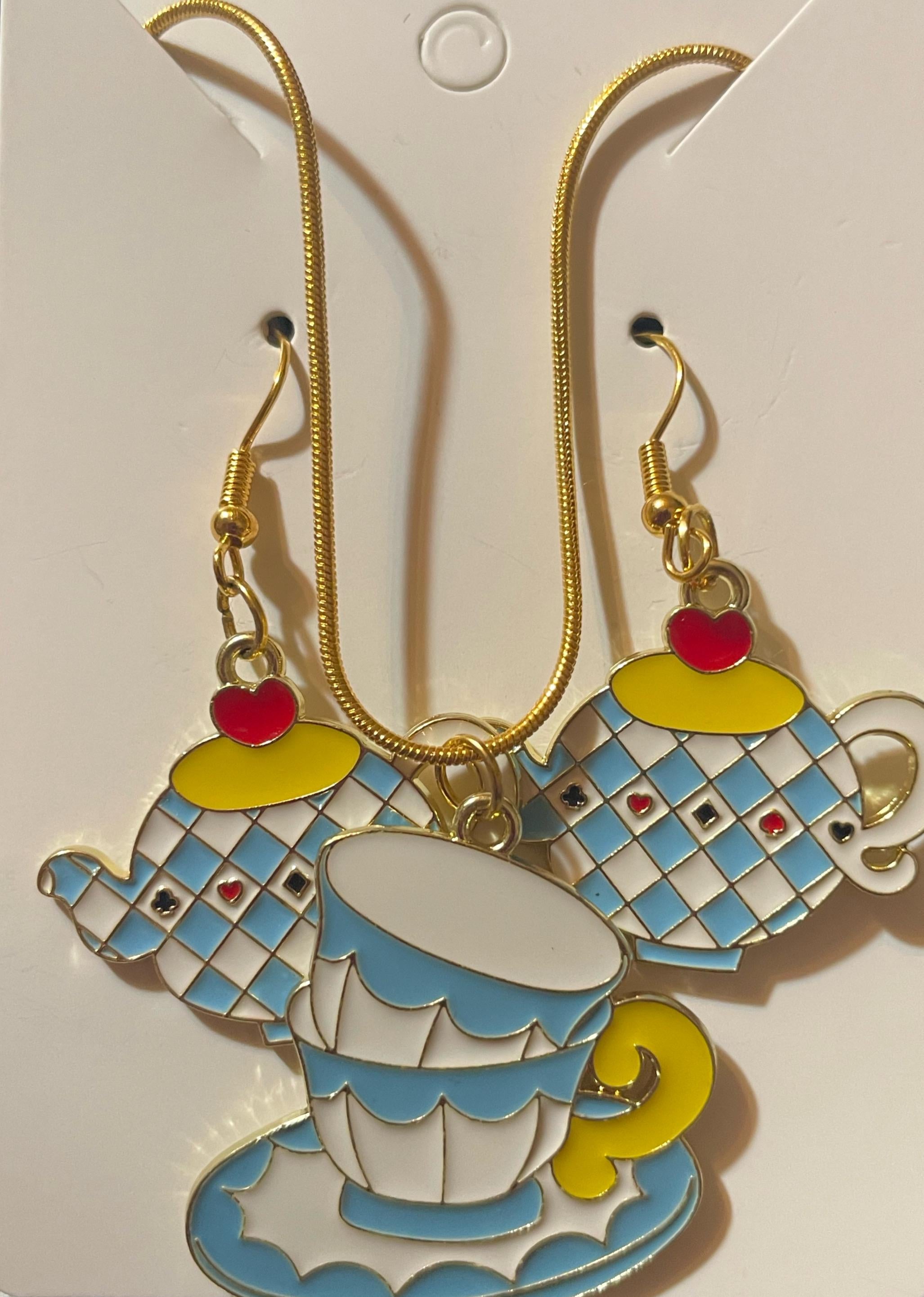 Mad Tea Party | Earrings & Necklace Set