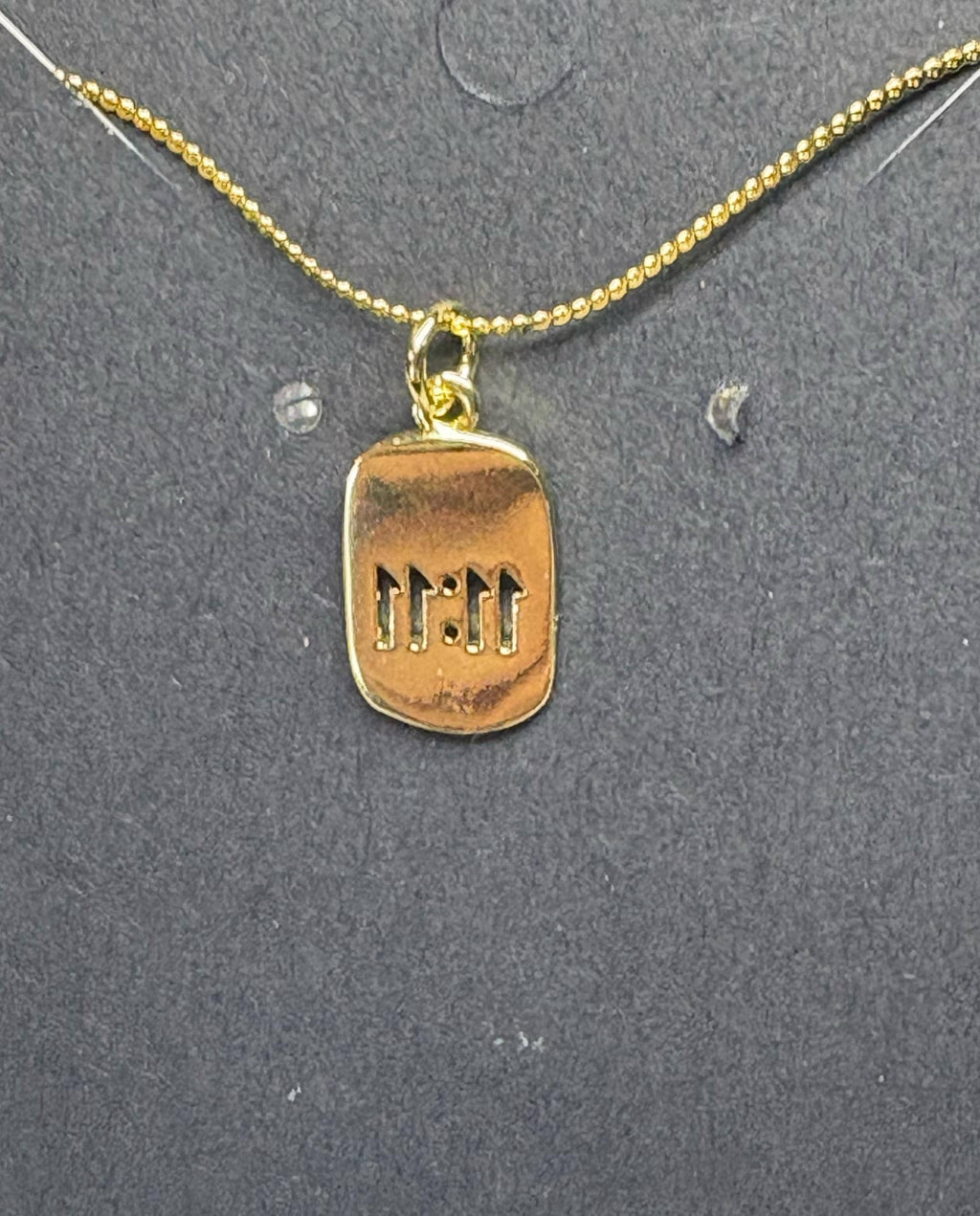 11:11 Pendant Necklace | Gold