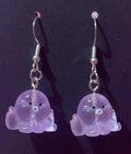 Purple Octopus Earrings