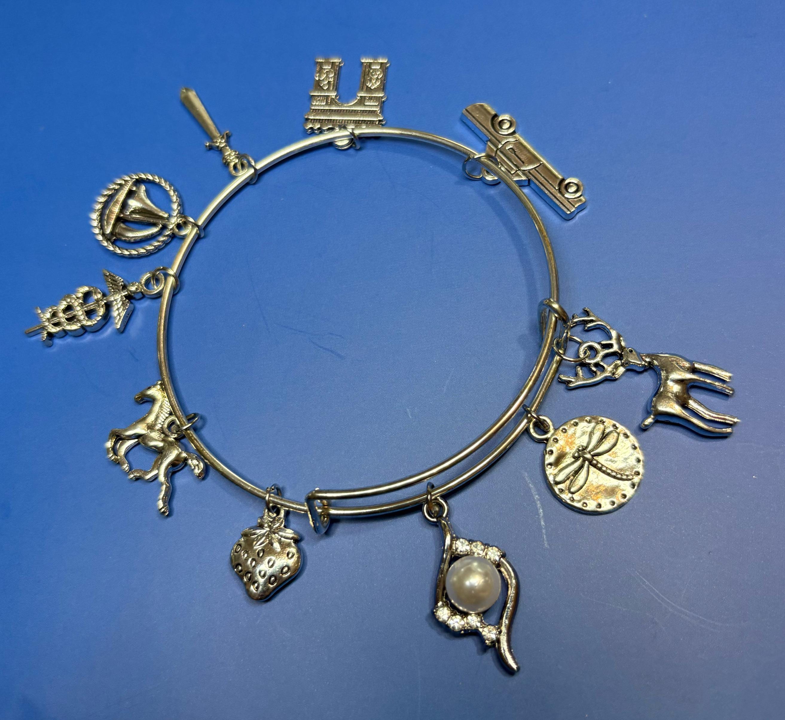 Outlander themed charm bangle