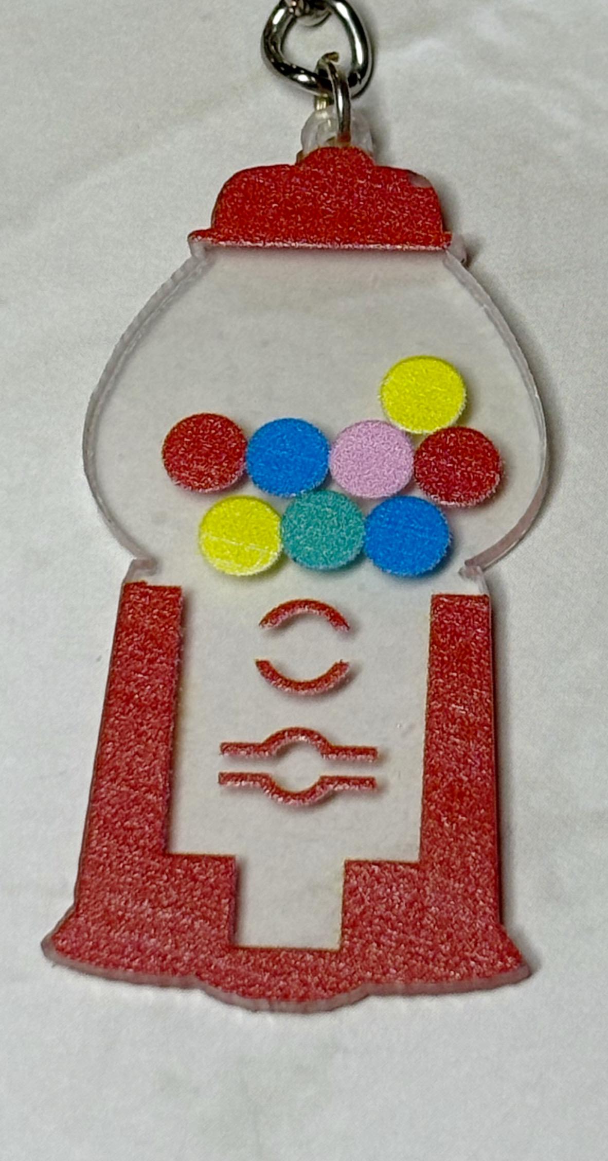 Gum ball Machine Keychain