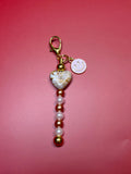 Cherry blossom Mocha bag charm