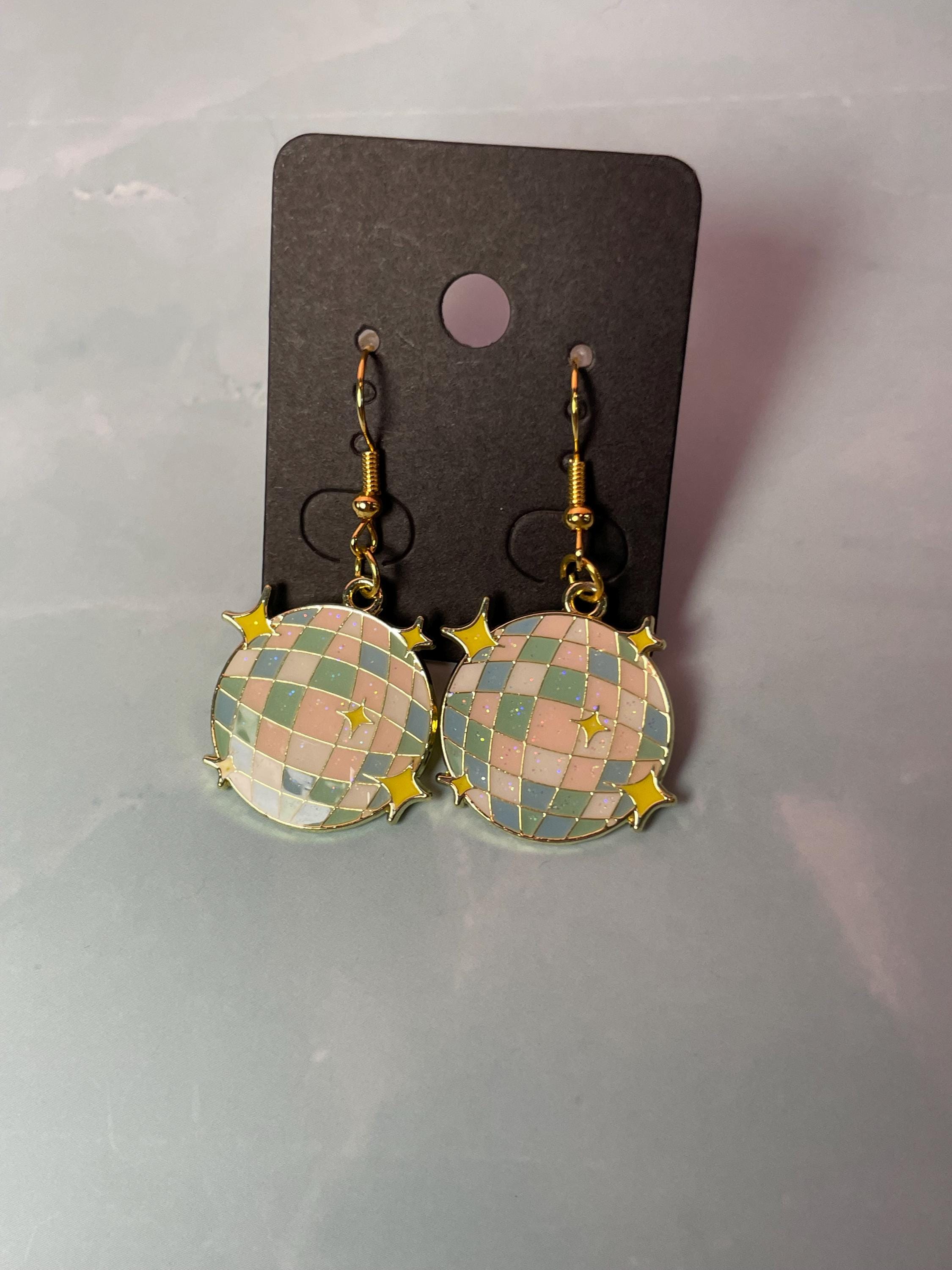 Glitter Disco Ball Earrings