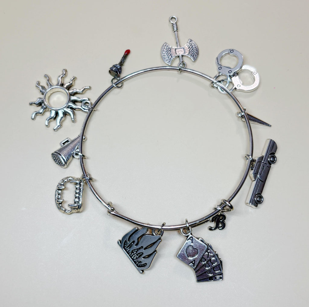 Spuffy (Spike x Buffy) charm bangle