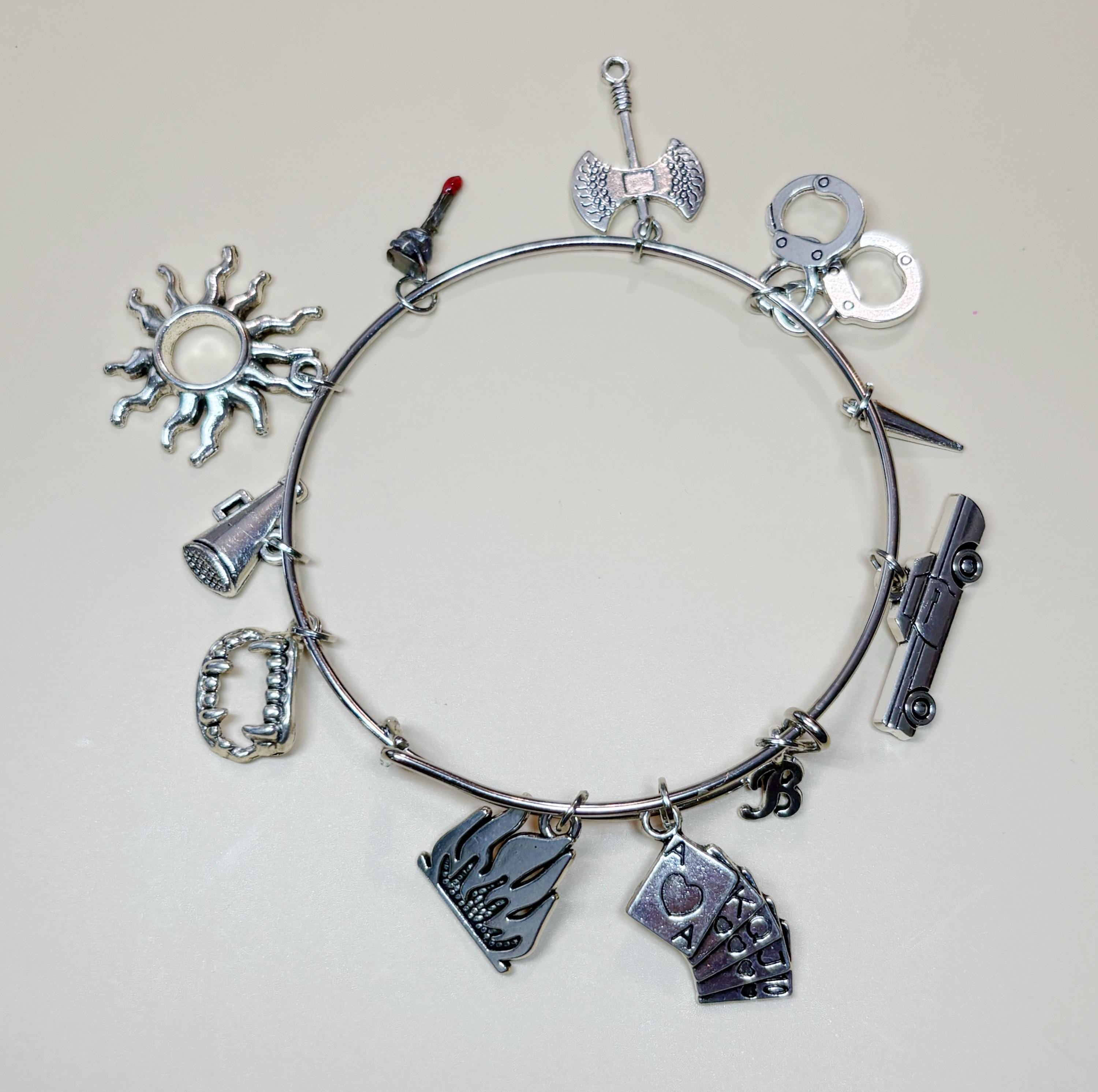 Spuffy (Spike x Buffy) charm bangle