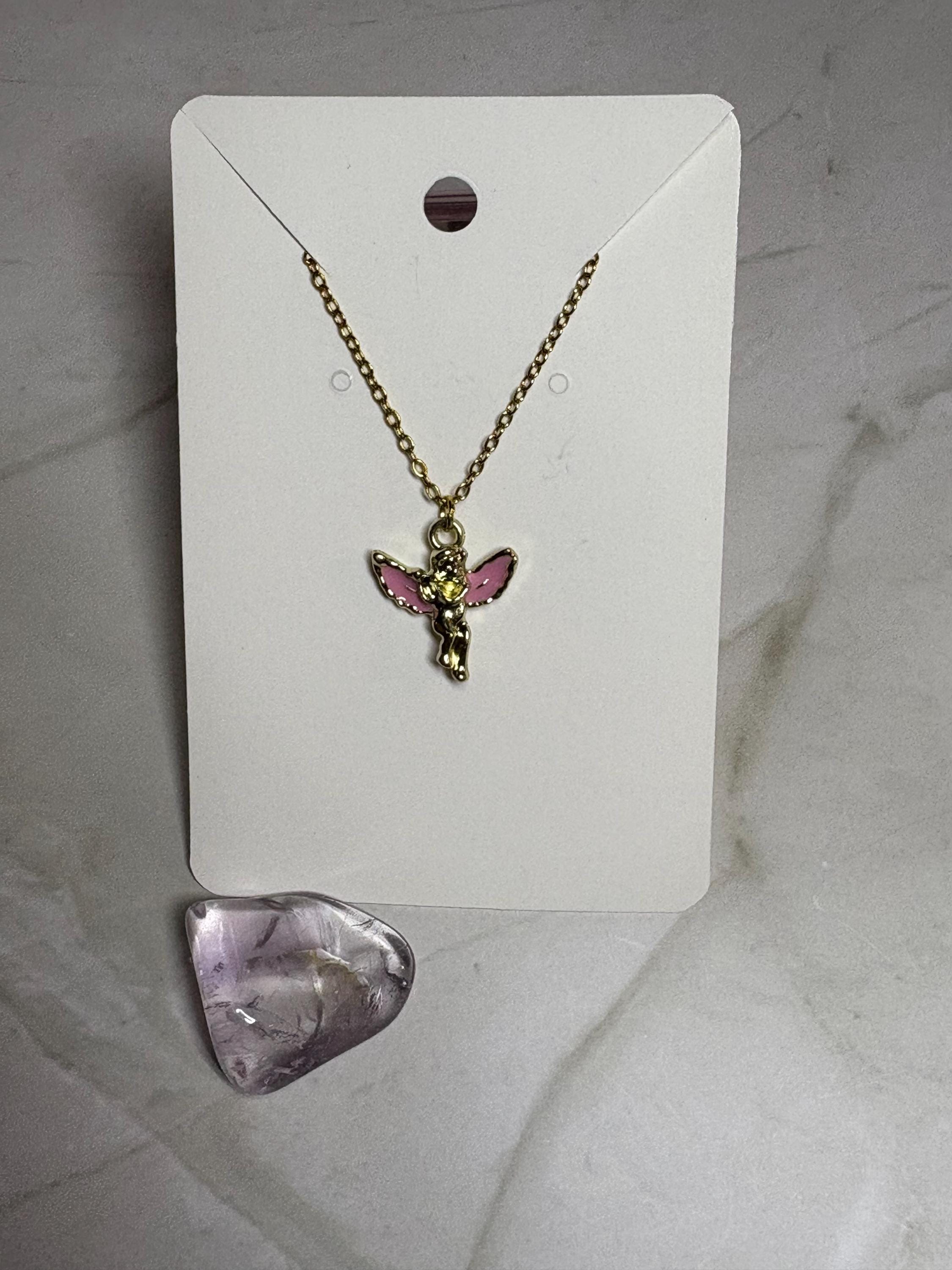 Gold 'Stupid Cupid' Necklace