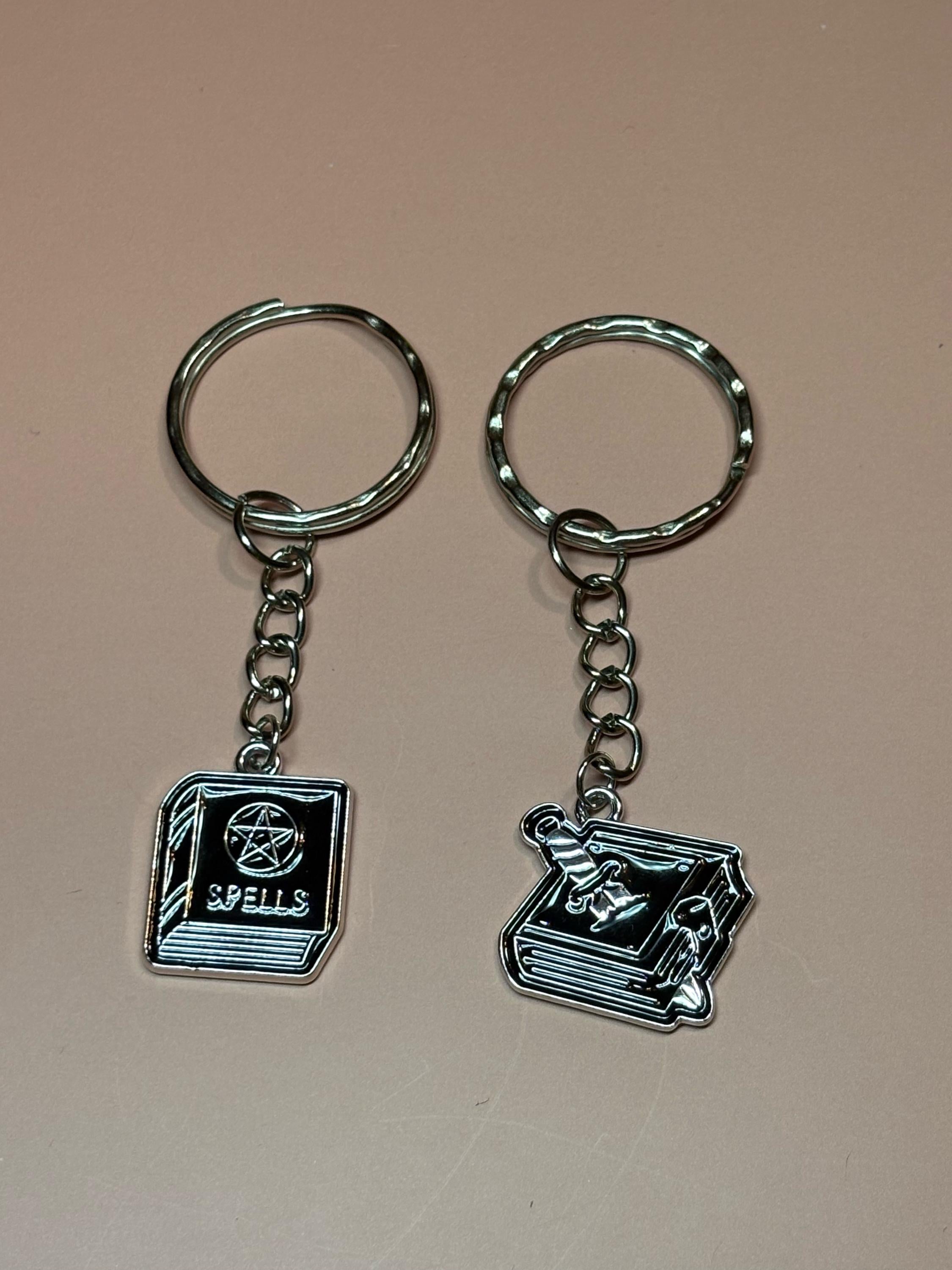 Gothic Bestie Book Keychains 2pc