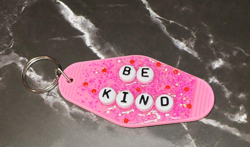 Be Kind - Pink Keychain