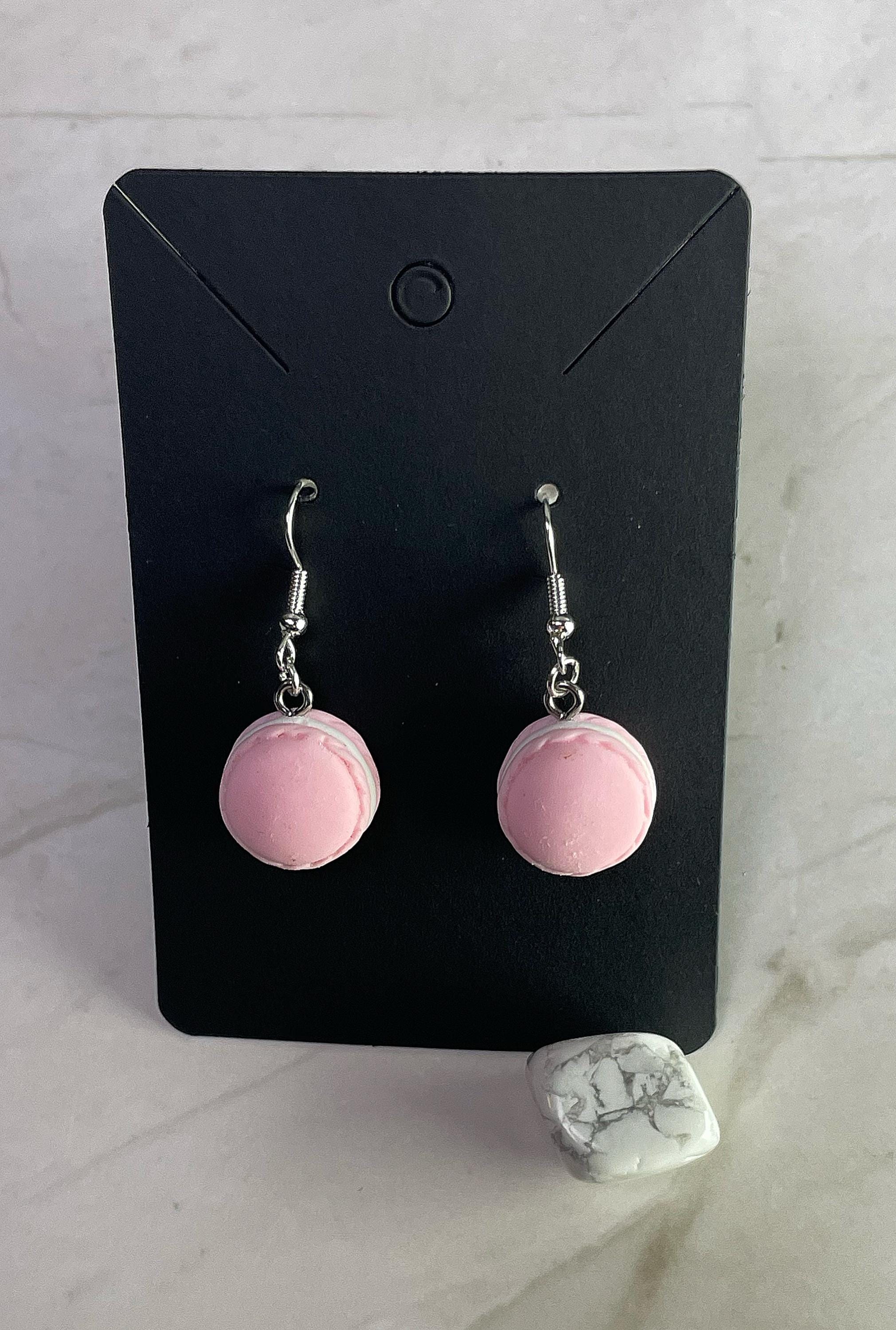 Pink Pastel Macaron Earrings
