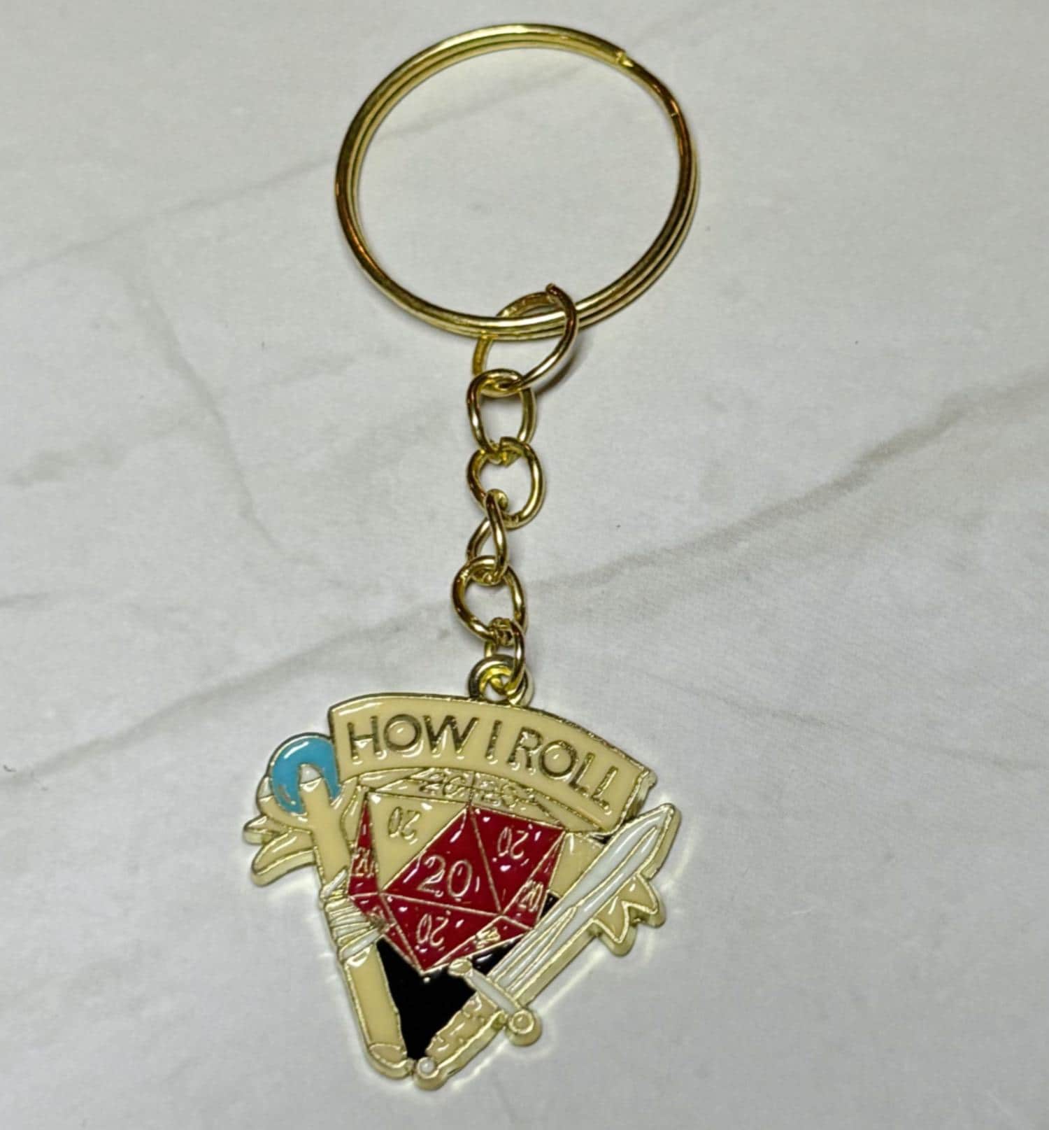 How I Roll | D&D keychain