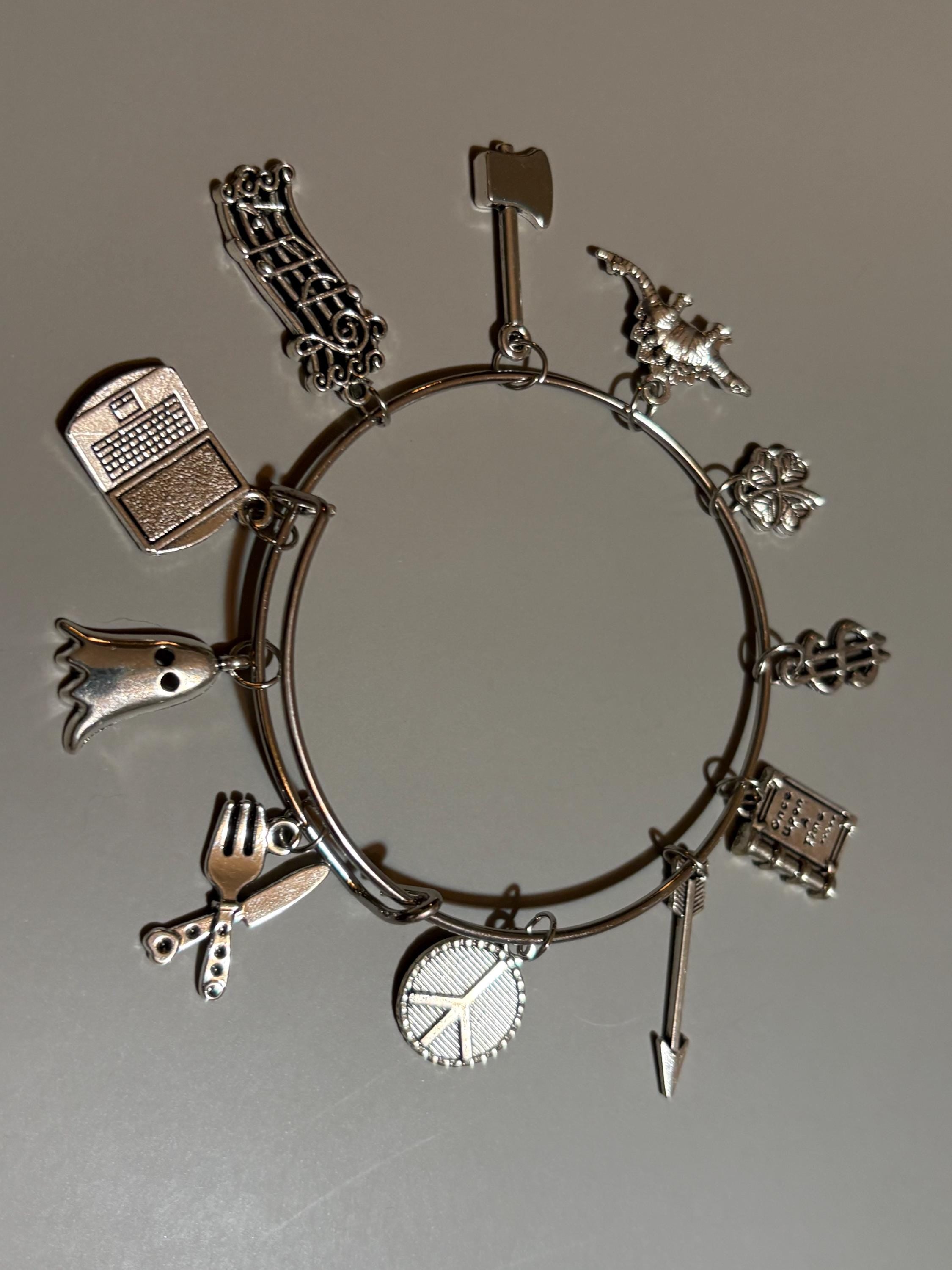 Ghosts themed charm bracelet