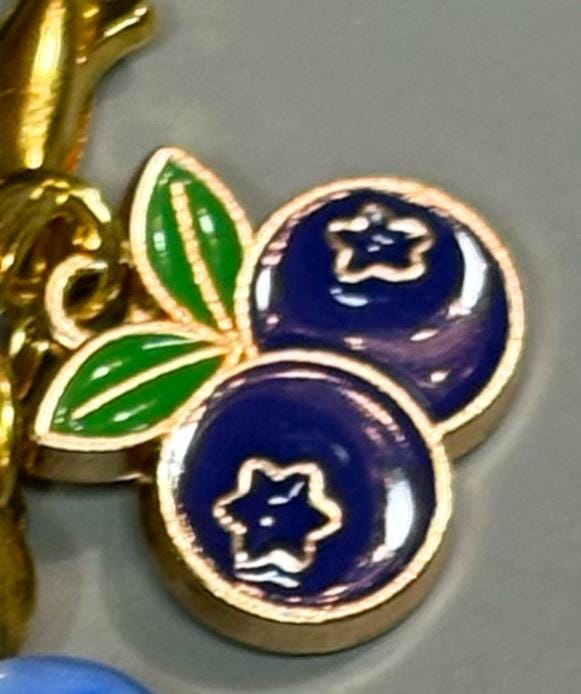 Blueberry milk bag charm
