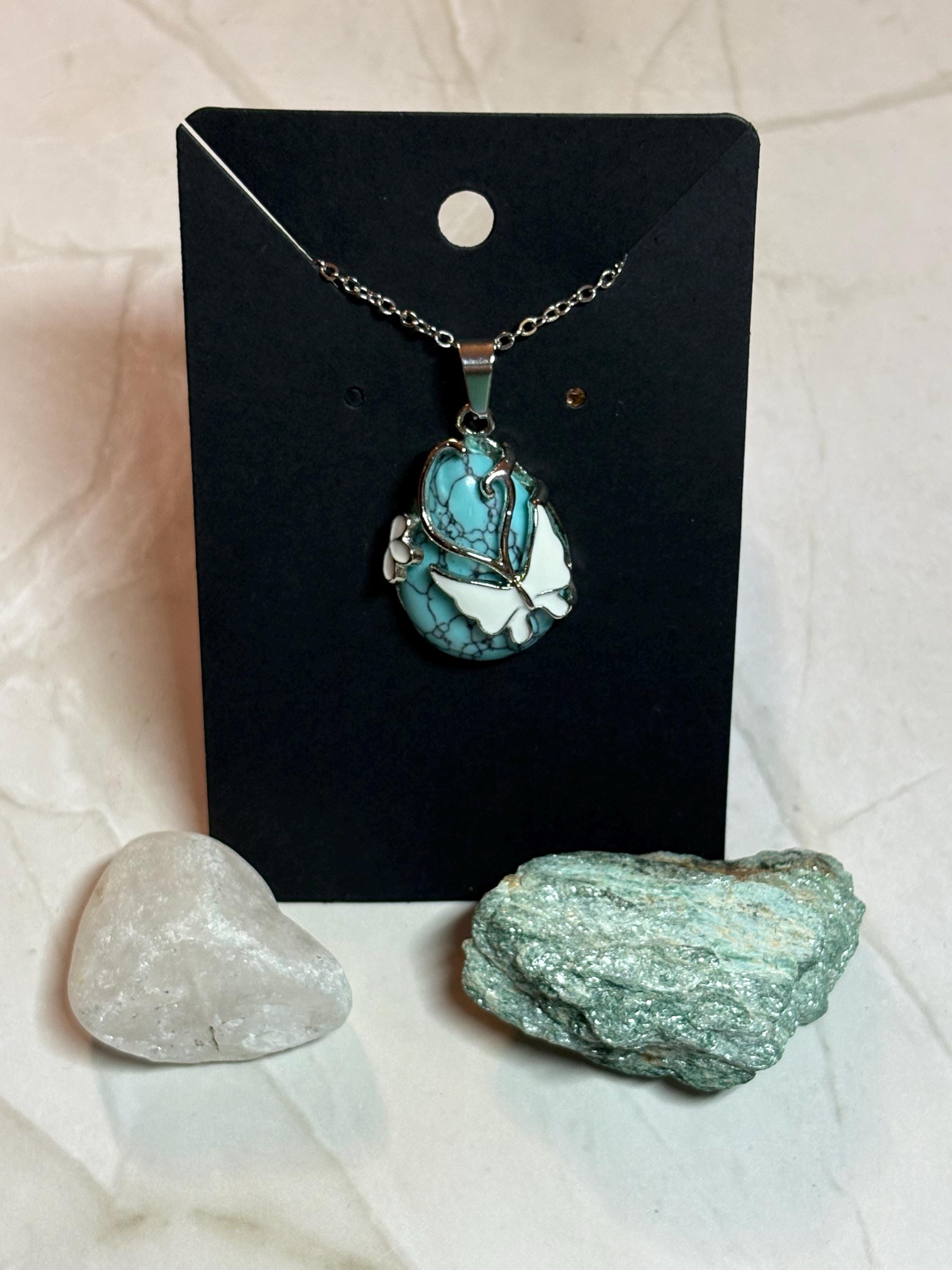 Turquoise Butterfly Necklace