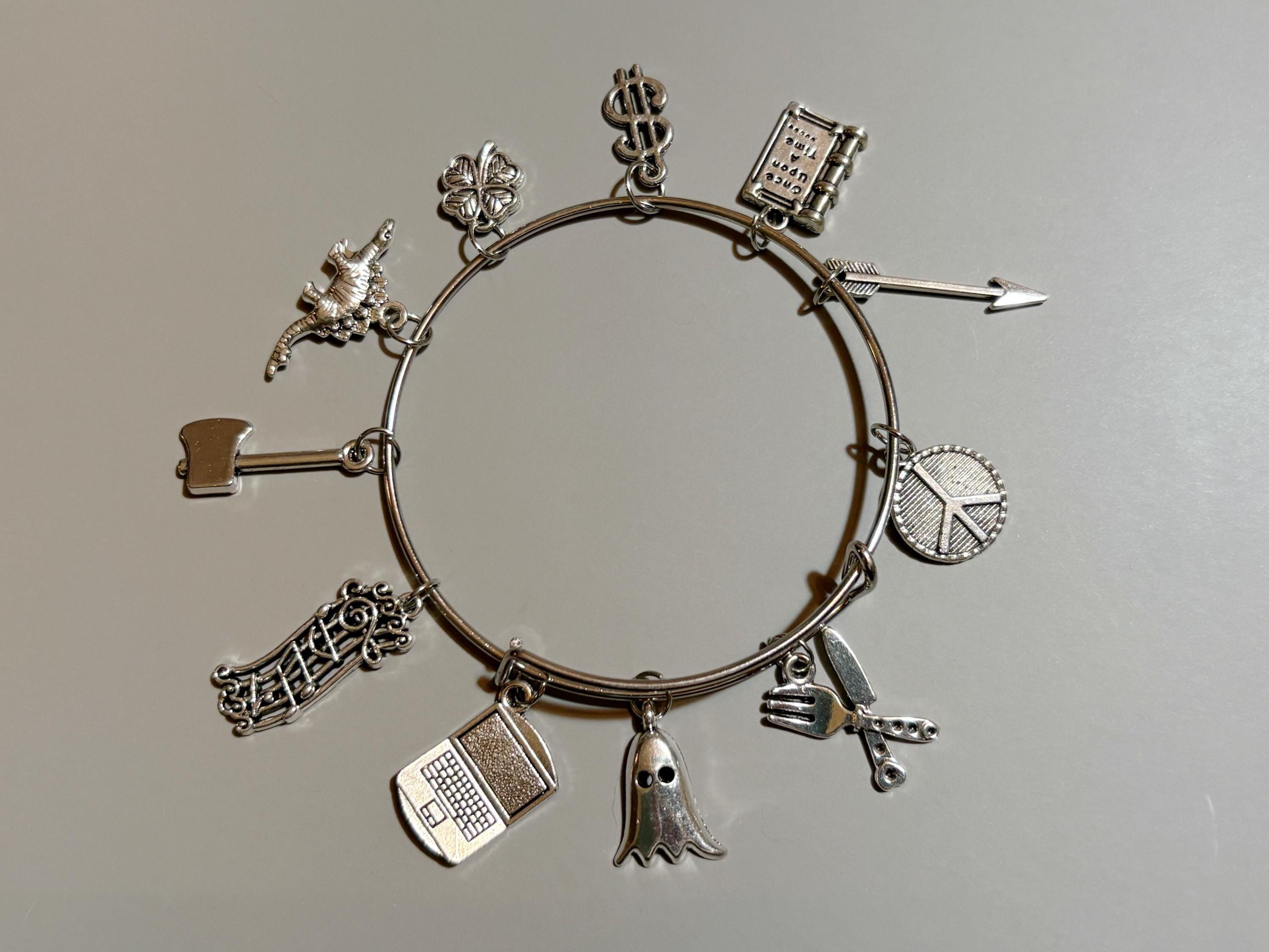 Ghosts themed charm bracelet