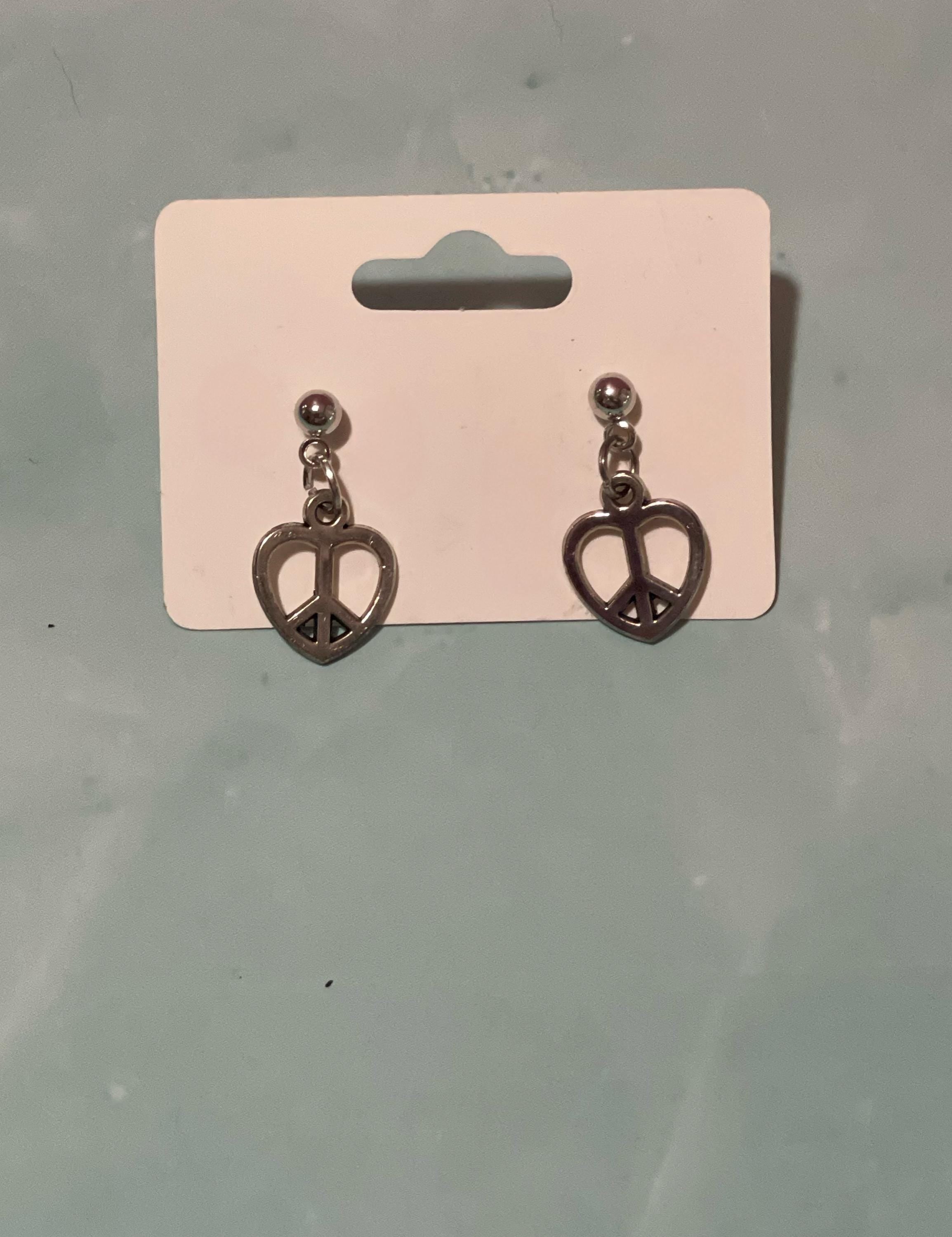 Peace & Love Stud Earrings