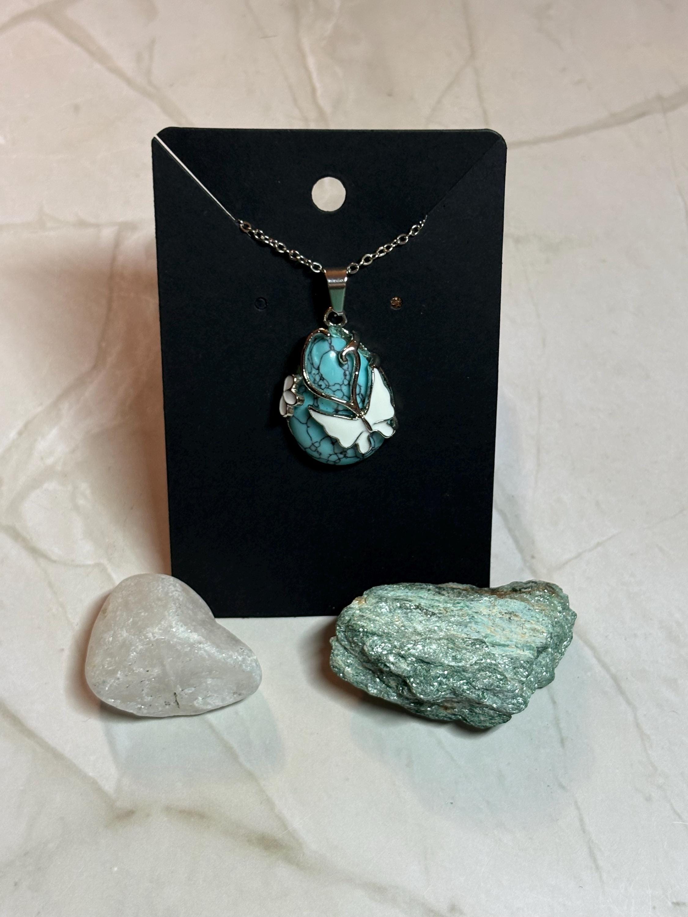 Turquoise Butterfly Necklace