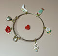 Malt shop romance gold bangle