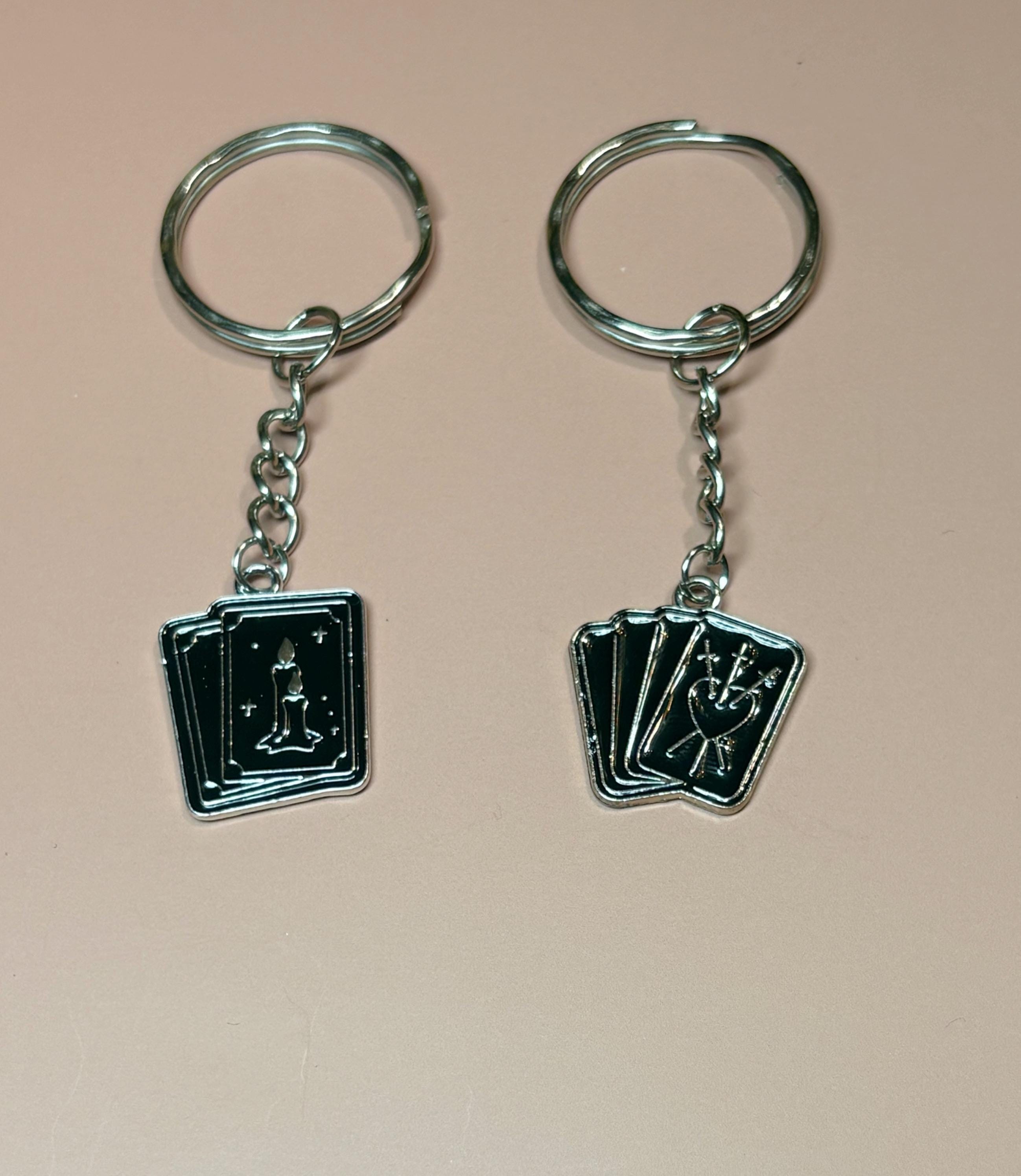 Gothic Bestie Tarot Keychains 2pc