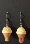Vanilla Plastic Ice Cream Earrings