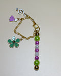 Genderqueer hidden pride flag bag charm