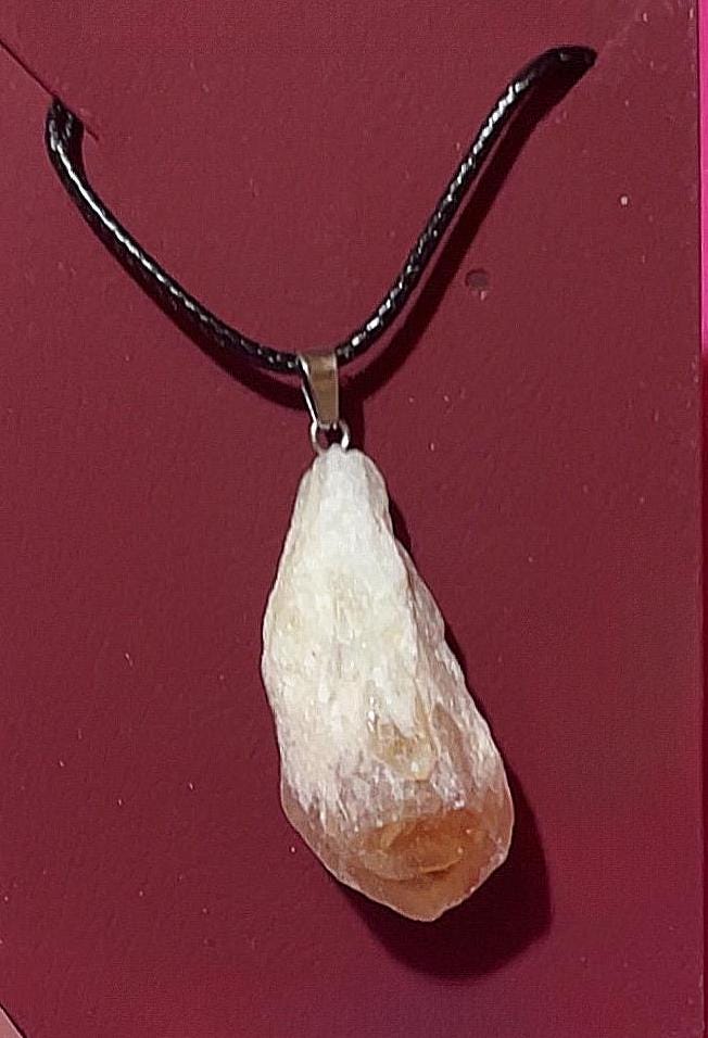 Raw Citrine Quartz Necklace