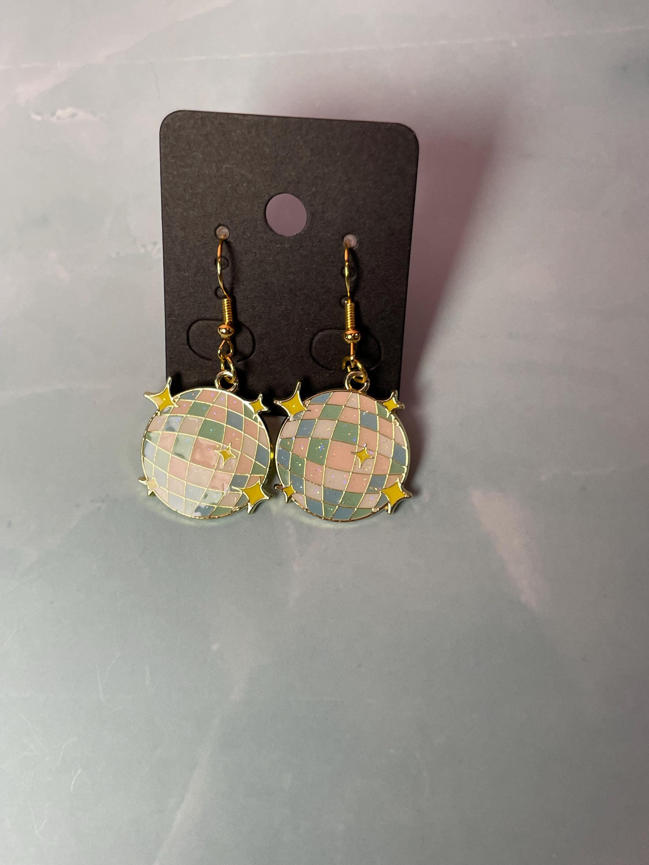 Glitter Disco Ball Earrings