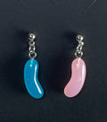 Cotton Candy Jelly Bean Stud Dangle Earrings