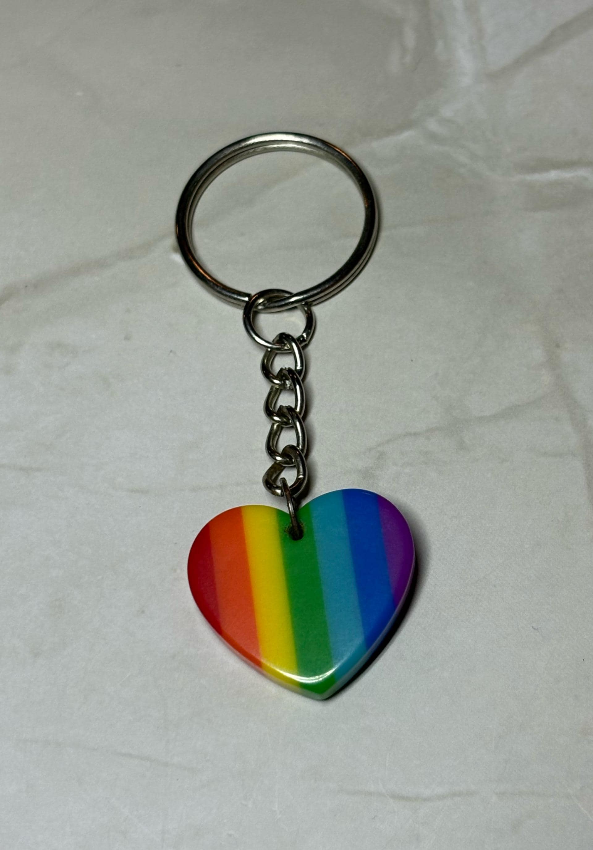 Pride Heart Keychain
