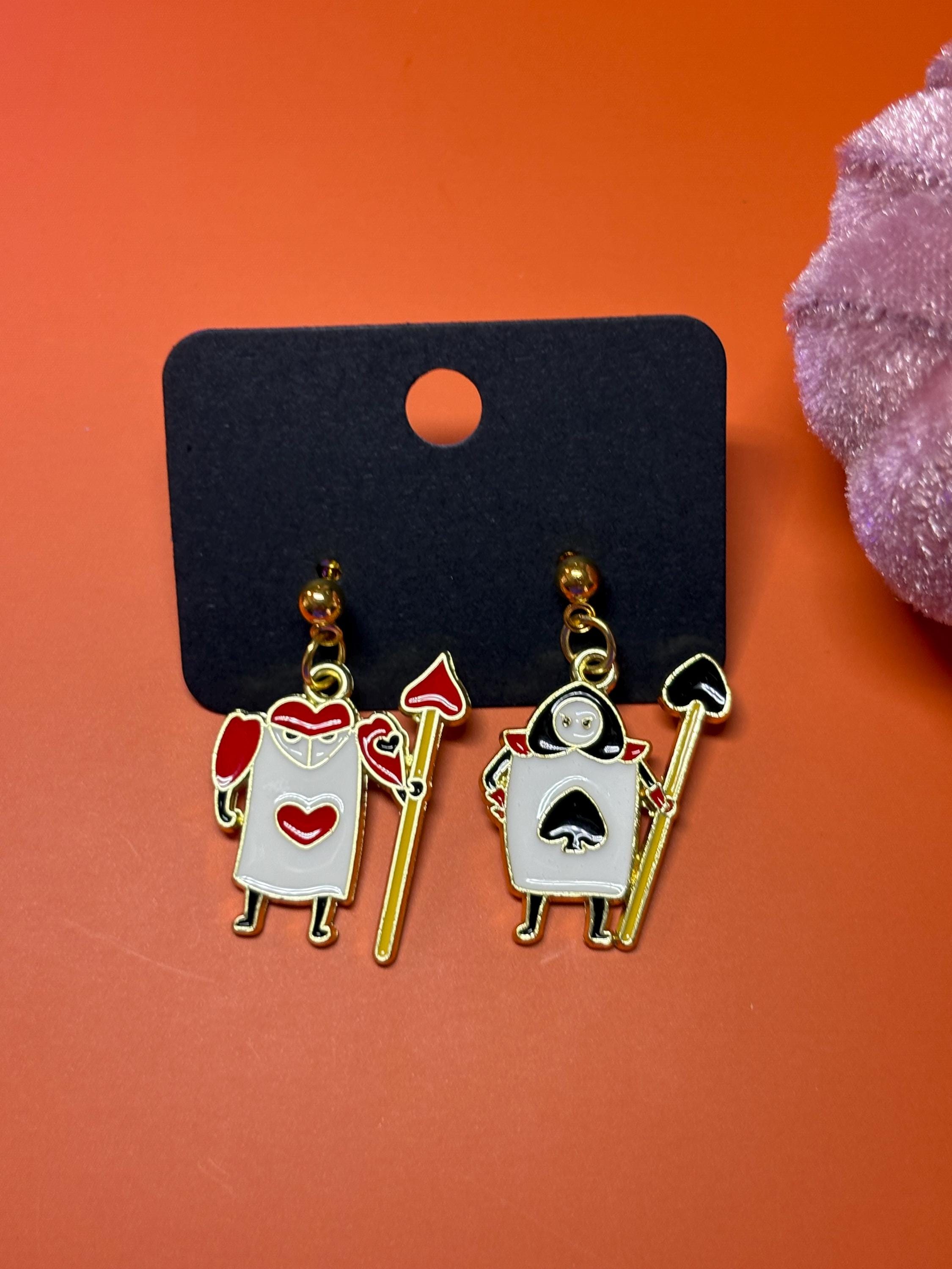 Card Guard Stud Earrings