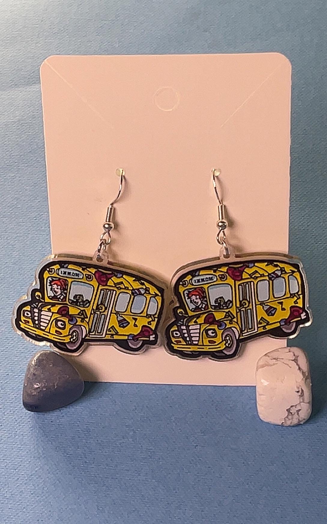 Maximalist Magic School Bus Earrings