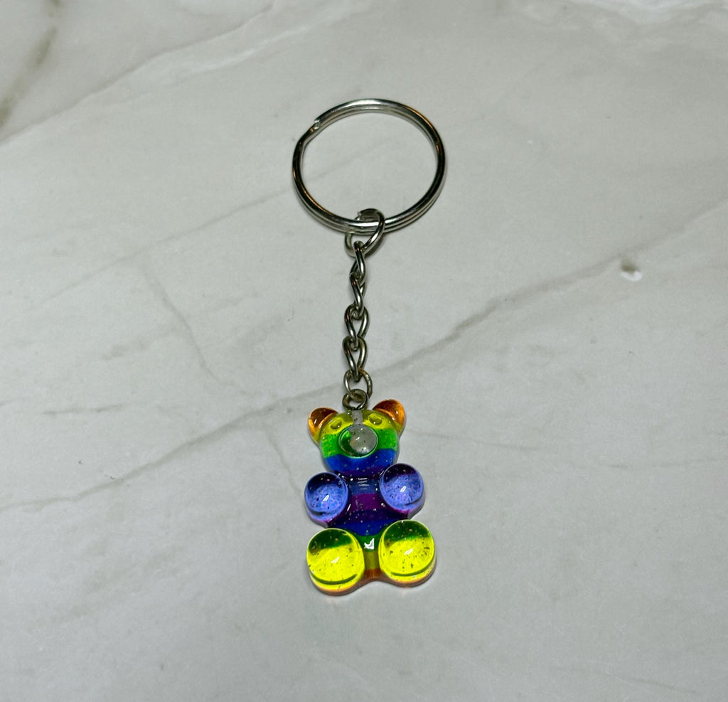 Pride Gummy Bear Keychain