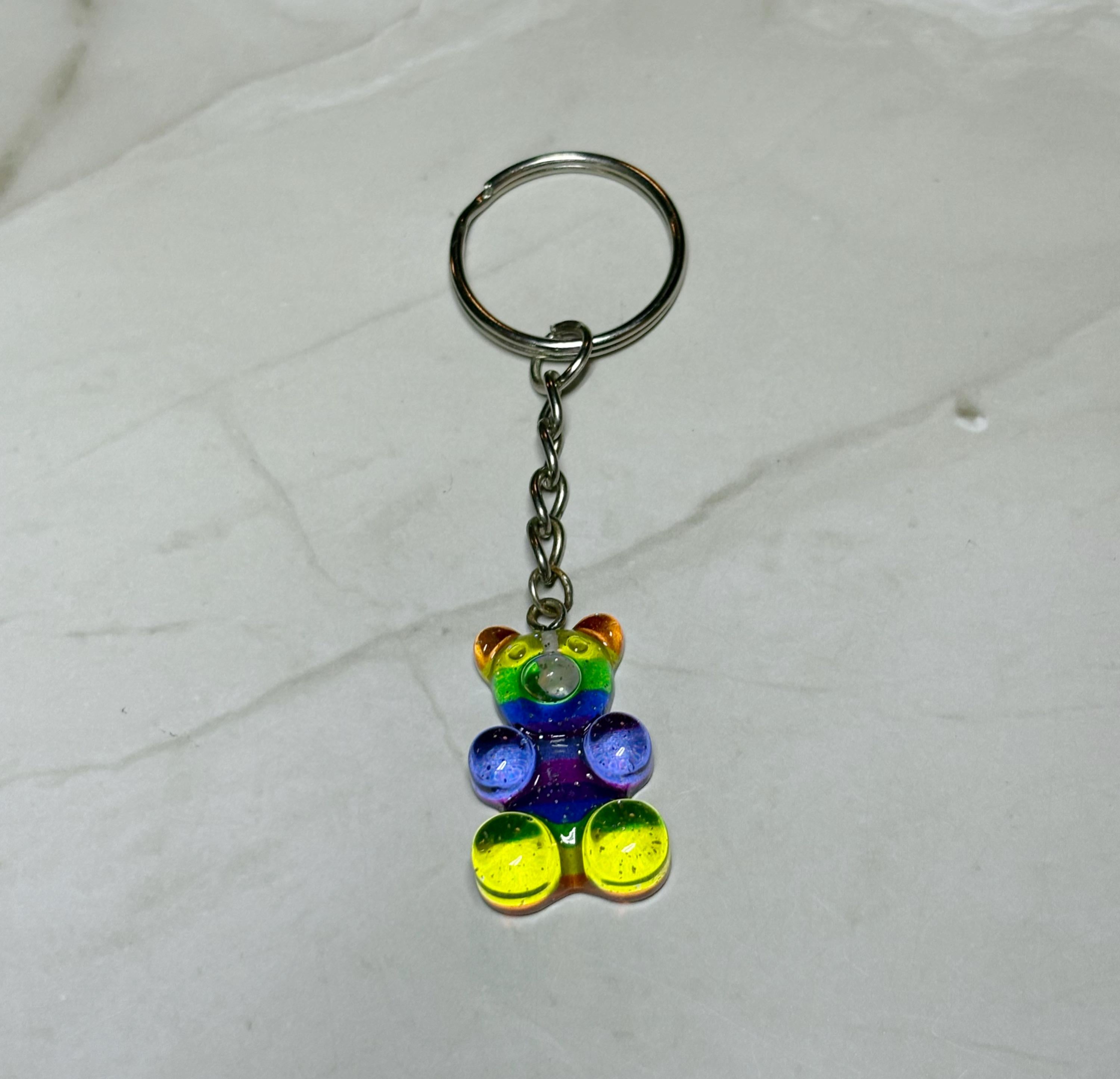 Pride Gummy Bear Keychain