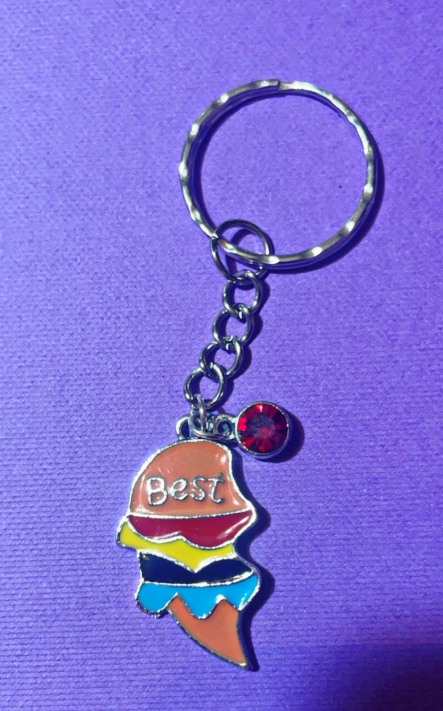 Burger and Fries BFF  Keychains