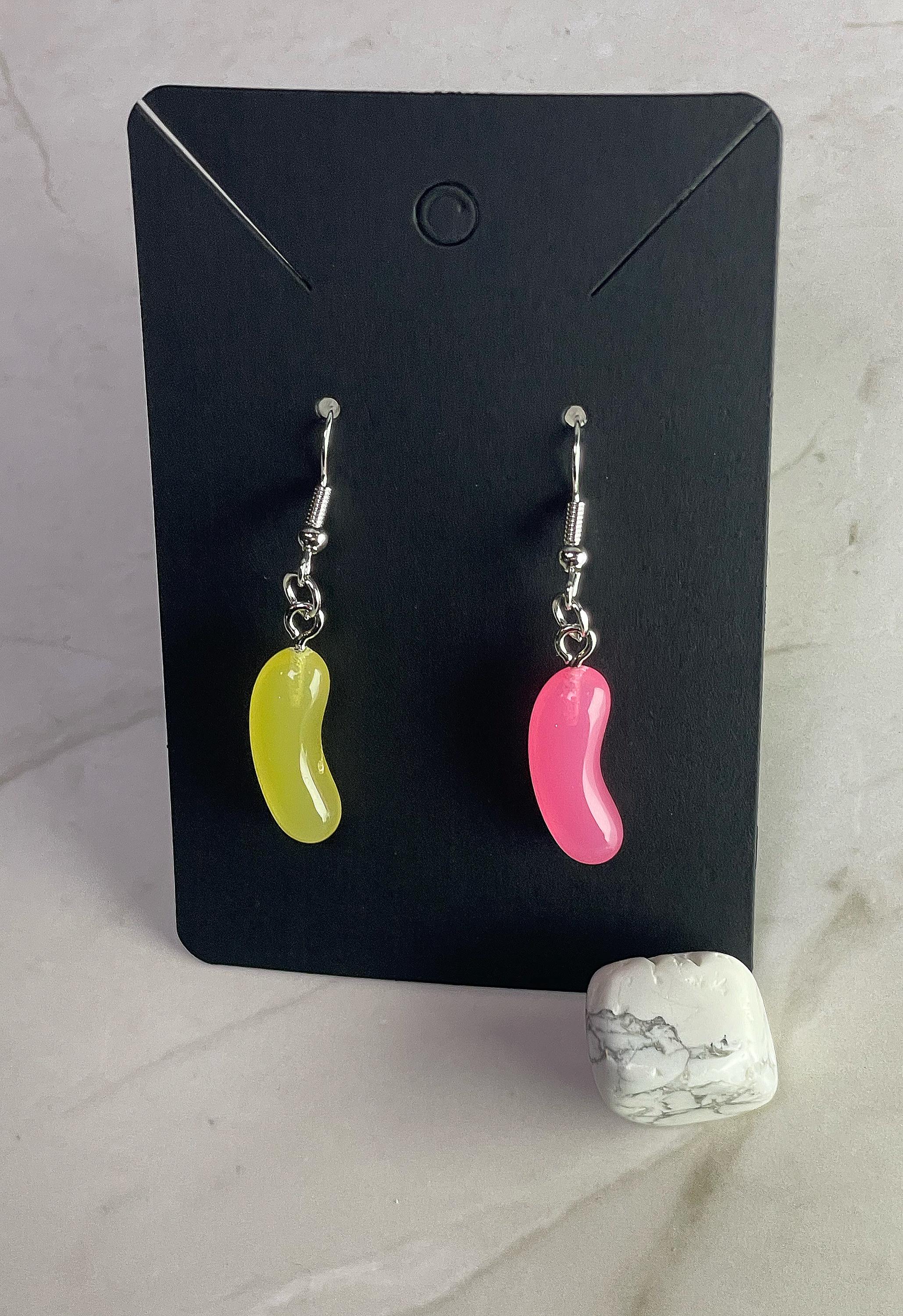 Lemonade Jelly Bean Dangle Earrings