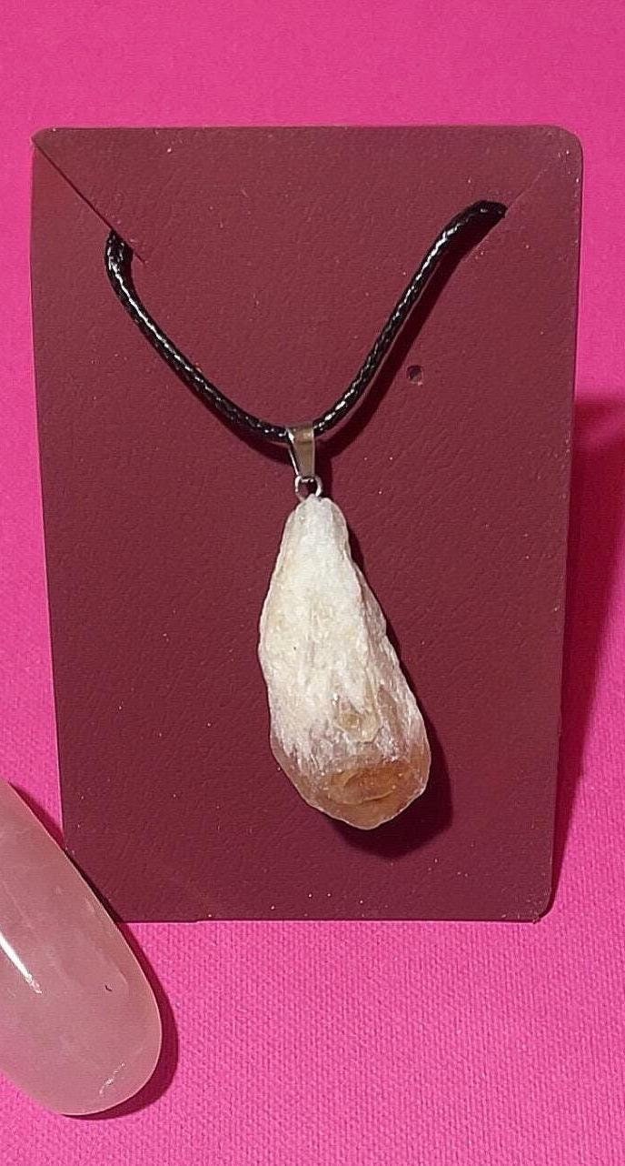 Raw Citrine Quartz Necklace